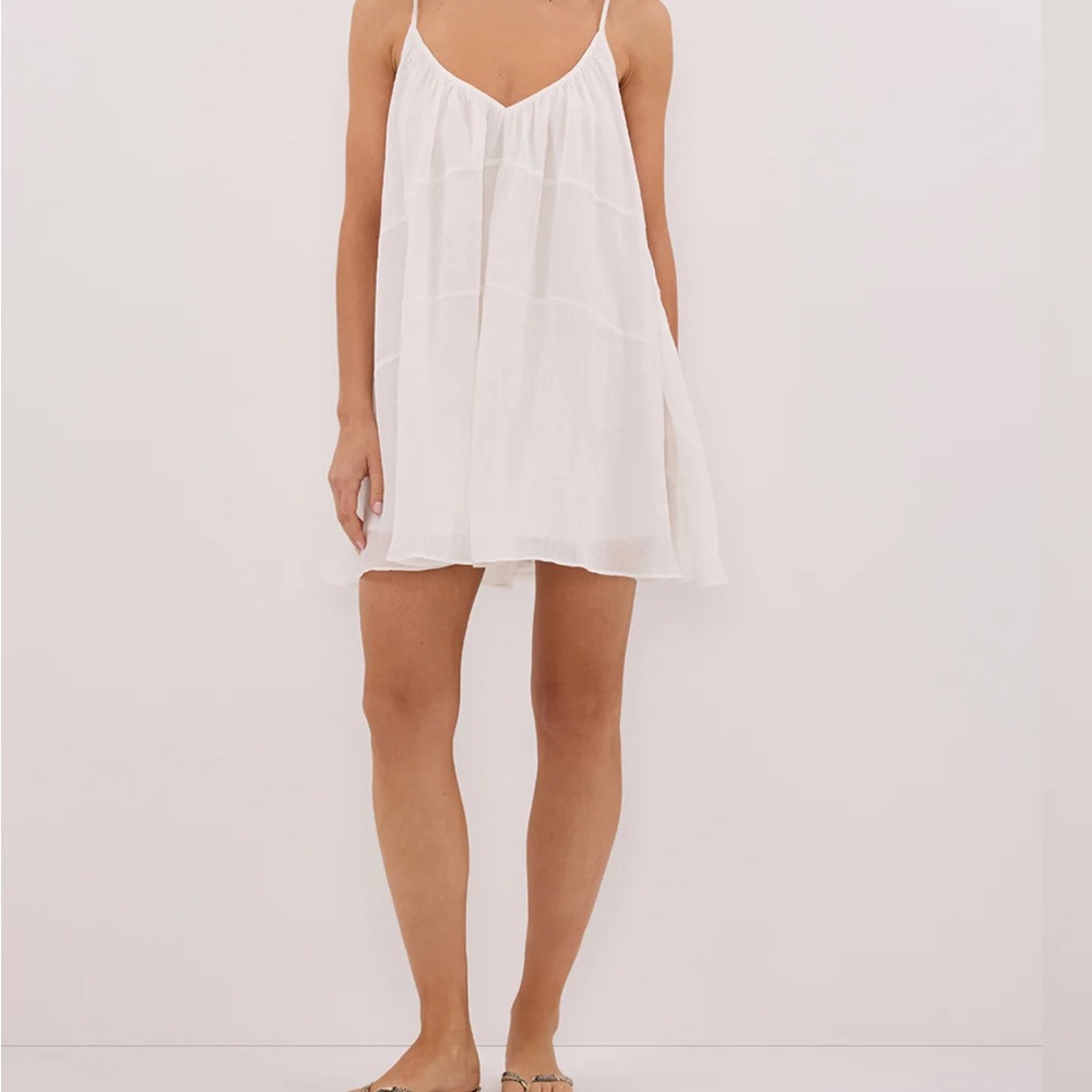 DISSH White Mini Slip Dress